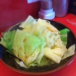 家系ラーメン 佐々喜家 - 茹でキャベツ