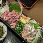 磯はる - 青魚刺身二点盛り