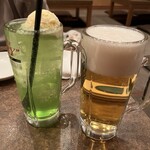 Fukutoku - 生ビールで乾杯なり♪