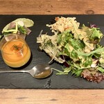 Cafe&Bistro For Yu - 日替わり前菜3種＋選べる前菜1種＋サラダ