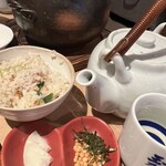 純米酒粕 玉乃光 - 酒米のホタテ釜めし　これも美味しかった