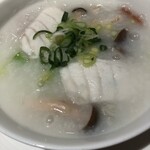 南園 - 白身魚とレタスの中華粥