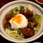 Nihonshu To Teuchi Soba Rikyouan - サイコロステーキ丼