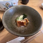 鰻専門店 愛川 - 突出し（鰻ざく）