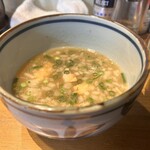 鼈 - 魚貝塩つけ麺スープ