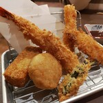 小田原アジフライセンター 磯のや - フライ盛り合わせ