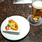 六角堂 - 前菜とノンアルコールビール