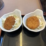 山田うどん - R6.2  クーポンのカレーコロッケ・野菜コロッケ