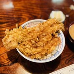 ほたて - 穴子天丼 ¥1480