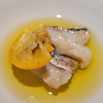 アル・ケッチァーノ  - ◆「鱈の身と柚子のピルピル」