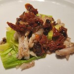 アル・ケッチァーノ  - ◆「鱈の頭肉とキャベツの煮込みオリーブとドライトマトのソース」