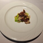 アル・ケッチァーノ  - ◆「鱈の頭肉とキャベツの煮込みオリーブとドライトマトのソース」