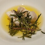 アル・ケッチァーノ  - ◆「鱈の身と柚子のピルピル」柚子抜きで代わりに香草を添えています！