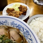 大豊ラーメン - 唐揚げ定食