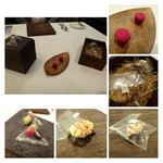 MAISON LAFITE - 鰯のマリネと赤カブ・・鰯の下には「オリーブ」、その下は「カレー風味のクルトン」、、重ねて頂くと不思議なお味のハーモニー。 