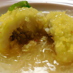 新井旅館 - 芋万頭柚子見立　断面