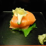 新井旅館 - 一ノ重　サーモン刺身