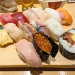 Sushi Masa - ランチ握り(13貫) ¥1,210