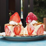 ペチカスケマサコーヒー - あまおうミルフィーユ（900円）