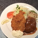 ロビン - サーモンフライとハンバーグ