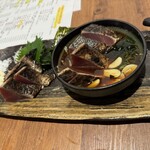 Torahachi Shouten - カツオの藁焼き　塩タタキ、ポン酢タタキ