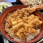 仁や - ミニ天丼　＋４００円 （単品５００円）　(2024/02)