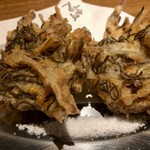 沖縄料理ト酒処 ハイサイ - もずくの天ぷら