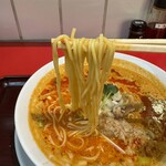 鳥藤 とりそばスタンド - 中細麺