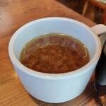 ピソラ 堺石原店 - 今日のスープ「オニオンスープ」が神すぎた♡