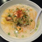 らーめん 謙正 - にんにくとねぎらーめん　塩