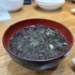 にぎりめし - 岩海苔の味噌汁
