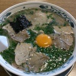 幸陽閣 - 卵入りラーメン（2014.1)ねぎ多め