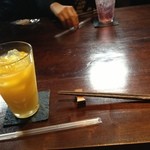 ディッシュマジックアタゴ - パイン クレームブリュレ オレンジ  のノンアルコールカクテル550円