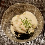 みつき - とらフグさし皮ポン酢白子かけ