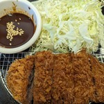 松のや - 味噌ロースカツ、アップ