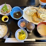 御食事処 弓ヶ浜 - 境港アジフライ定食