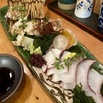 Kisetsu Ryouriyashima - つぶ貝、タコ刺し