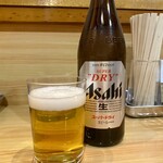 風流庵 - 瓶ビール 中瓶 SD。