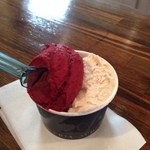 ジェラテリア アクオリーナ - カシス エ ボスコと和栗（540円）