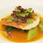 emuN - 焼きリゾットに天然鮮魚のポワレをのせて　