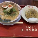 ラーメン魁力屋 - コク旨全部のせラーメン & 焼きめし（並）