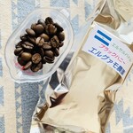 ビーンズ西岡 - エルサルバドル ブラックハニー エルグァモ農園（ナッツっぽい香り、序盤はどっしりした印象だが、程よい酸味と後半の香りの余韻でバランスが取れる）