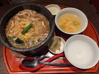 Taishouken - 木の子入フカヒレ炒飯定食¥1600-