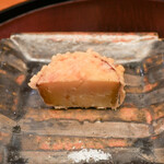 日本料理 太月 - 40日低温熟成した紅はるかを一旦焼き芋にしてから天ぷらに