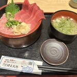 伊豆太郎 - 鉄火ネギトロ2色丼