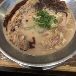 らーめん 極 - 豚軟膏ラーメン　黒とんこつ