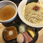 鴨出汁中華蕎麦 麺屋yoshiki - 鴨出汁手揉み昆布水つけ蕎麦(塩)