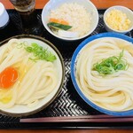 うどん たかしま - たべくらべ（釜玉・ひやあつ）・茶めし（小）