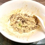 徳兵衛 - 麺を食べ終わったら、ごはん投入！(ビジュアル汚なくてすみませんm(._.)m)