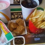 マクドナルド - エグチセット￥540&マックシェイクストロベリー(M)￥220